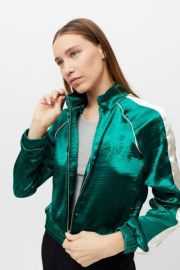 BDG Luxe Satin Track Jacket at Urban Outfitters