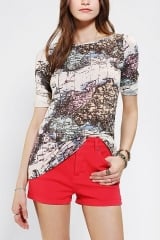 BDG Printed 34 Sleeve Boatneck Tee at Urban Outfitters