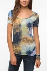 BDG Printed Scoopneck Tee at Urban Outfitters