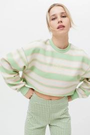 BDG Saddie Cropped Oversized Sweatshirt at Urban Outfitters