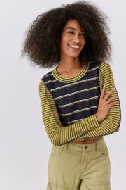 BDG Seb Spliced Long Sleeve Tee at Urban Outfitters