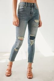 BDG Twig Crop High-Rise Skinny Jean - Distressed Patch at Urban Outfitters