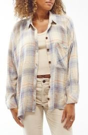 BDG Urban Outfitters Brendan Plaid Flannel Crop Shirt at Nordstrom