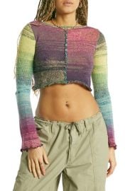 BDG Urban Outfitters Fluted Sleeve Crop Sweater at Nordstrom