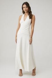 BEC BRIDGE Blanche Halter Maxi Dress in Ivory FashionPass at Fashion Pass