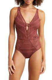 BECCA Colorplay Lace One-Piece Swimsuit (Women) | Nordstrom at Nordstrom