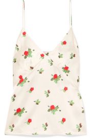 BERNADETTE - Floral-print silk-satin camisole at Net A Porter