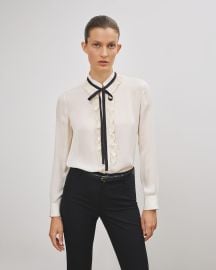 BERTILLE RUFFLE SHIRT Nili Lotan at Nili Lotan