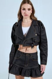 BETTER DAYS AHEAD COATED DENIM MOTO AKIRA at Akira