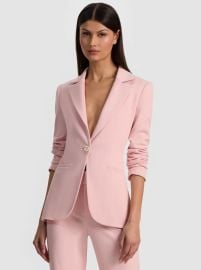 BLAKE FITTED BLAZER in ENGLISH ROSE ALICE OLIVIA at Alice + Olivia