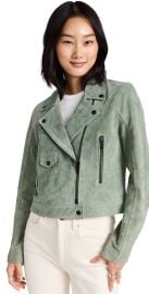 BLANKNYC Basil Real Suede Moto Jacket at Shopbop