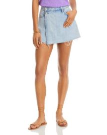 BLANKNYC Cotton Frayed Hem Skort Bloomingdales at Bloomingdales