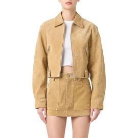 BLANKNYC Crop Suede Jacket at Nordstrom