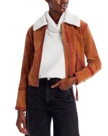 BLANKNYC Faux Fur Collar Leather Jacket Bloomingdales at Bloomingdales