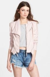 BLANKNYC Faux Leather Jacket in pink at Nordstrom