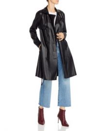 BLANKNYC Faux Leather Trench Coat - 100 Exclusive Women - Bloomingdale s at Bloomingdales