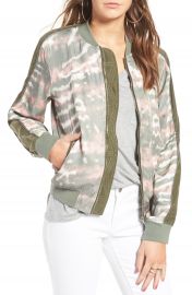 BLANKNYC Green Bean Tie Dye Bomber at Nordstrom