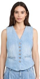 BLANKNYC Head To Head Vest Med Indigo M at Shopbop