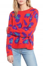 BLANKNYC Leopard Intarsia Sweater   Nordstrom at Nordstrom