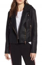 BLANKNYC Meant to Be Moto Jacket with Removable Hood   Nordstrom at Nordstrom