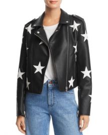 BLANKNYC Star Faux Leather Moto Jacket Women - Bloomingdale s at Bloomingdales