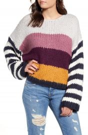 BLANKNYC Stripe Oversize Sweater   Nordstrom at Nordstrom