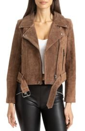 BLANKNYC Suede Moto Jacket at Nordstrom