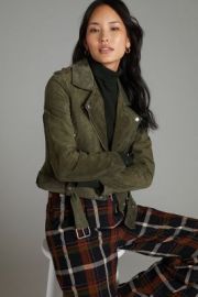 BLANKNYC Suede Moto Jacket at Anthropologie