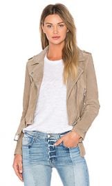 BLANKNYC Suede Moto Jacket in Sand Stoner from Revolve com at Revolve