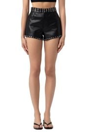 BLANKNYC The Barrow Studded Faux Leather Shorts at Nordstrom