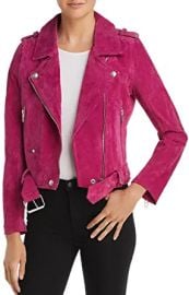 BLANKNYC Womens Luxury Clothing Cropped Suede Leather Motorcycle Jacket at  Women39s Coats Shop at Amazon