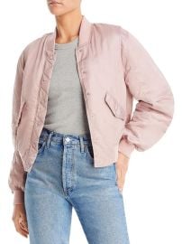 BLANKNYC Womens Sateen Short Bomber Jacket Shop Premium Outlets at Shop Simon