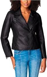 BLANKNYC womens Moto Jacket Onyx Medium US at  Women39s Coats Shop at Amazon