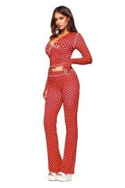 BLARE TRACKPANT - RED POLKA DOT at IAmGia