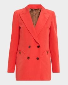 BLAZE Milano Flica Double-Breasted Everyday Blazer at Neiman Marcus