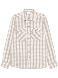 BLUE SKY INN Boucl long-sleeve Shirt Brown at Farfetch