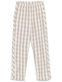 BLUE SKY INN Checked Boucl Trousers Neutrals at Farfetch