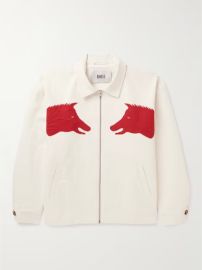 BODE Boar Appliqud Cotton-Canvas Jacket MR PORTER at Mr Porter