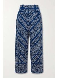 BODE Bombora cropped embroidered wool-blend wide-leg pants NET-A-PORTER at Net a Porter