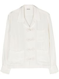 BODE Trillium Silk Shirt White OM at Farfetch