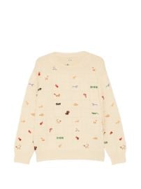 BODE animal-embroidery Sweater | Neutrals | FARFETCH at Farfetch