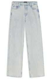 BOSS - Blue boyfriend-fit jeans in rigid denim - Light Blue at Hugo Boss