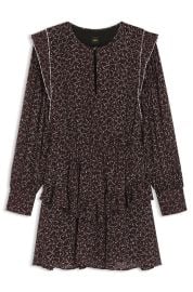 BOSS - Contrast-piping mini dress with modern print - Patterned at Hugo Boss