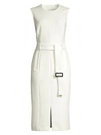 BOSS - Dadoria Sleeveless Ponte Belted Sheath Dress at Saks Fifth Avenue