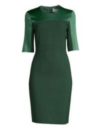 BOSS - Danufa Stretch Wool Colorblock Sheath Dress at Saks Fifth Avenue