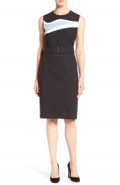 BOSS  Didina  Belted Sheath Dress  Regular   Petite at Nordstrom