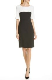 BOSS Daina Colorblock Sheath Dress at Nordstrom