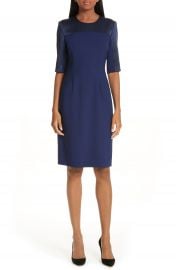 BOSS Danufa Stretch Wool Sheath Dress  Regular  amp  Petite    Nordstrom at Nordstrom