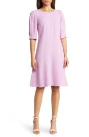 BOSS Dawena Puff Sleeve A-Line Dress at Nordstrom