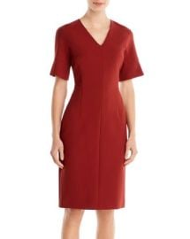 BOSS Decine V-Neck Sheath Dress Bloomingdales at Bloomingdales